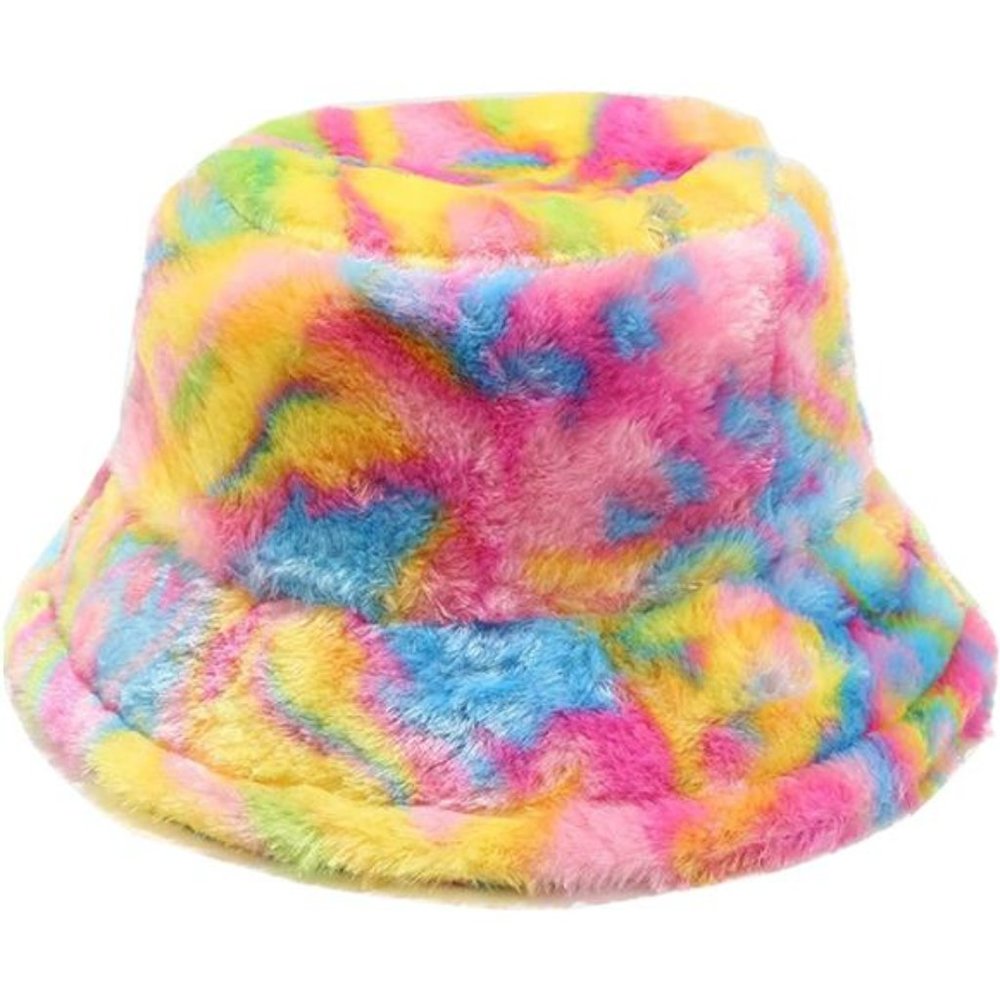 Women's Winter Faux Fur Fuzzy Warm Bucket Hat